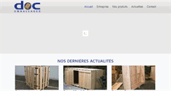 Desktop Screenshot of docemballages.com