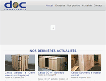 Tablet Screenshot of docemballages.com